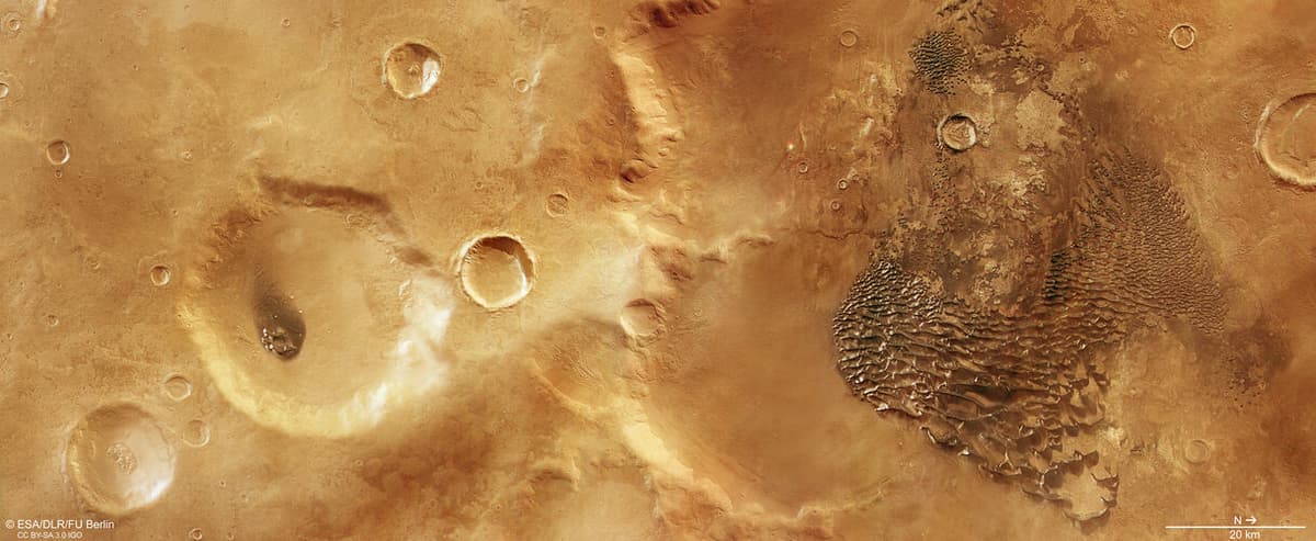 Metallic waves on ancient Mars