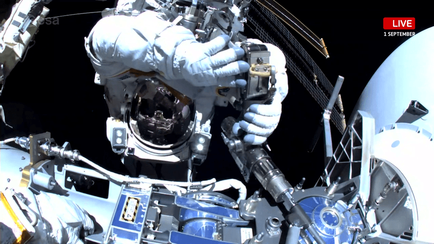 Sophie Adenot's third spacewalk (U.S. Spacewalk 99)
